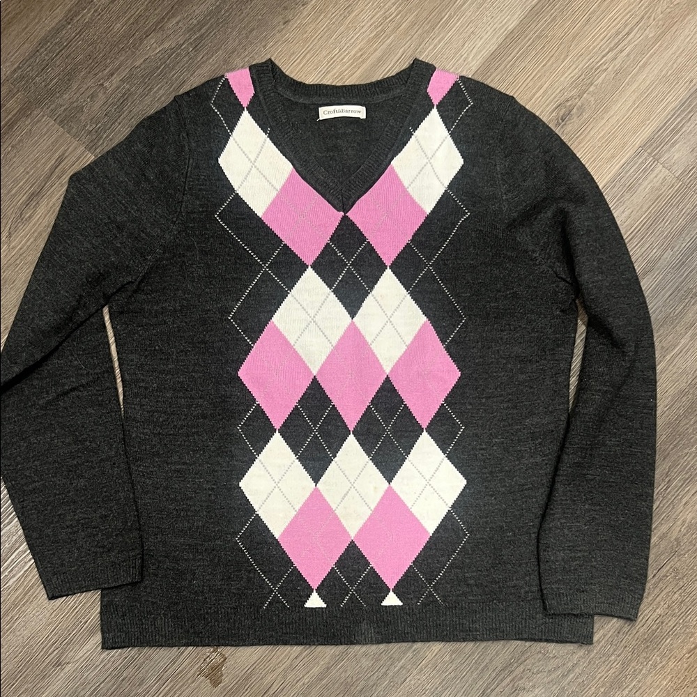 Croft and Borrow Argyle Women’s Sweater